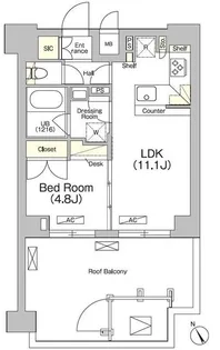 JPnoie門前仲町【12階】の間取り
