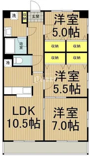 カレラエイト【6階】の間取り