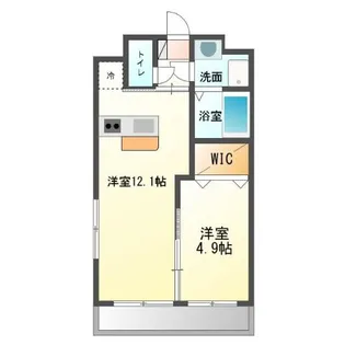 ブルースカイマンションX【2階】の間取り