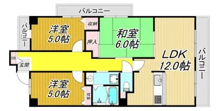 アルカディアコート【1階】の間取り