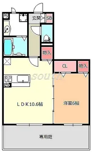 HALE KANANI【1階】の間取り