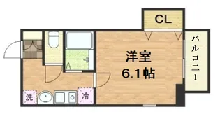 シティライフエイペックス大手通【7階】の間取り