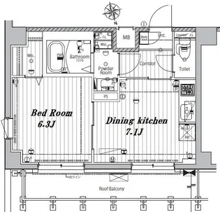 メイクスデザイン浦安【4階】の間取り