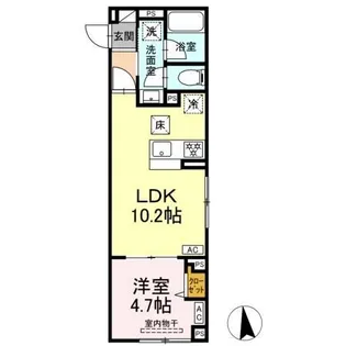 セレスティア青井II【2階】の間取り