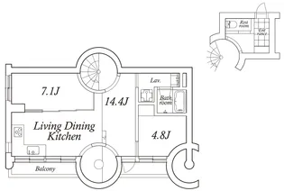 アスタルテ上原【4階】の間取り