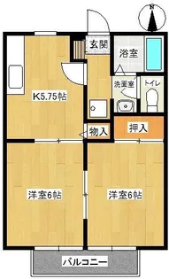 ヴェルデ石が口 A【2階】の間取り