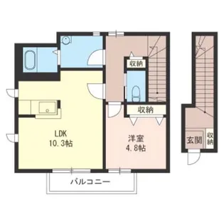 メゾンソレイユ【2階】の間取り