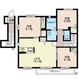 シャーメゾンフルール【2階】の間取り