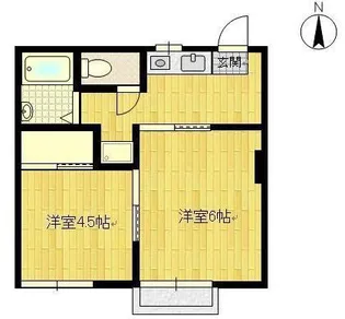 プレシオ鍋島【2階】の間取り