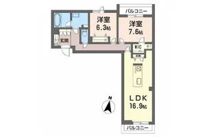 シャーメゾン春日【3階】の間取り