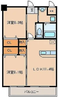 ソフィア21【2階】の間取り