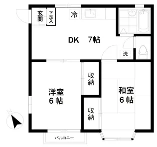 エスパシオ N【1階】の間取り