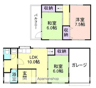 雄松町テラス【2階】の間取り