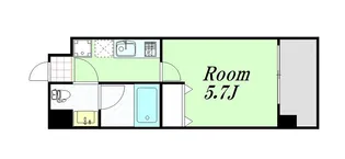 レオンコンフォート新梅田II【5階】の間取り