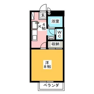 フォレスト庭瀬【2階】の間取り
