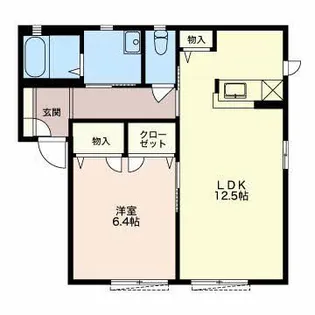 サクラアパートメント【1階】の間取り