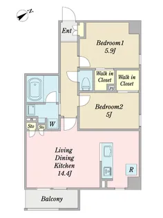 Predio Sorte【4階】の間取り