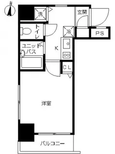 スカイコートお茶の水女子大前第2【2階】の間取り