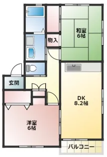 キートスI【1階】の間取り
