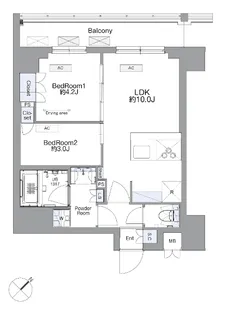 SS.FLAT平井【5階】の間取り