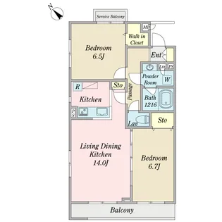 ノーブル富士見II【3階】の間取り