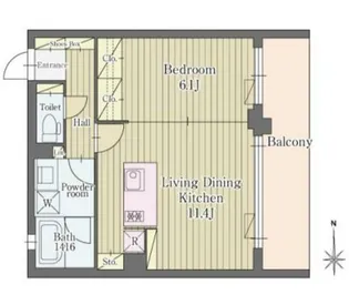 グランステージヒルズ旗の台【3階】の間取り