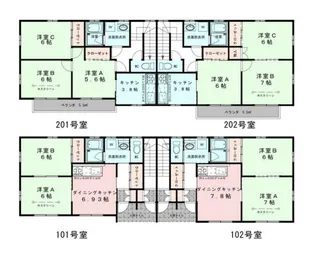 レジデンス大巌寺【2階】の間取り
