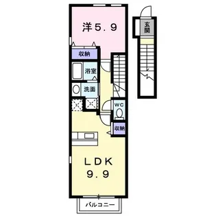 デスパシオ【2階】の間取り
