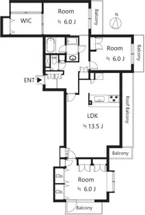 LAURIER【4階】の間取り