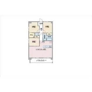 パラドール デ カミヤシロ【1階】の間取り