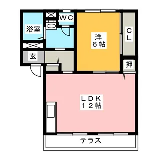 ハイネス21 B棟【2階】の間取り