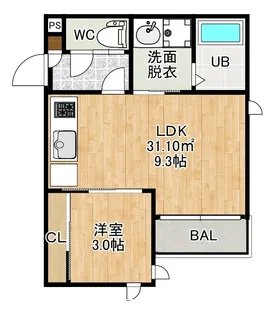 GRANDTIC桜並木【1階】の間取り