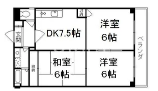 ビラ・クレール【4階】の間取り