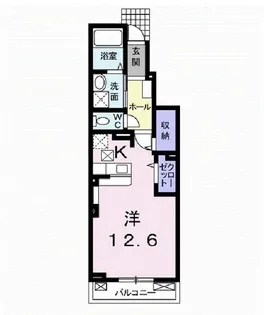 メゾン・シュシュ【1階】の間取り