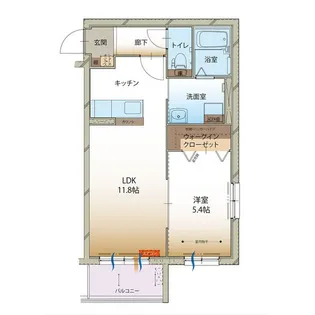 ファータ デラ ルーチェ【3階】の間取り