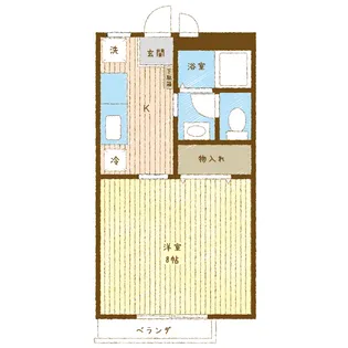 ラ・ポールM【1階】の間取り