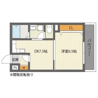 三福ロイヤルマンション【5階】の間取り