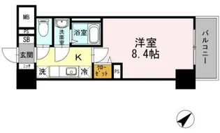 JP noie 早稲田【1階】の間取り