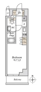 アパートメンツ綱島【7階】の間取り