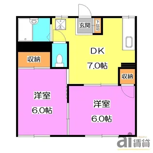 フォーブル石井 B棟【2階】の間取り
