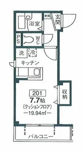 フロレセール【2階】の間取り
