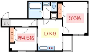 プリオール平野【5階】の間取り