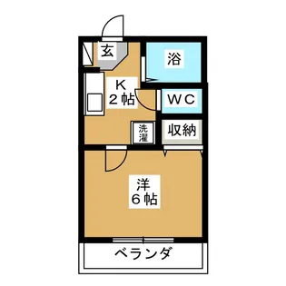ディズ【2階】の間取り