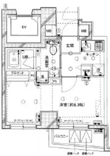 エルニシア上野Northeast【1階】の間取り