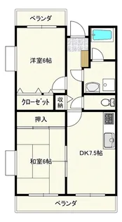 サンフラワーII【3階】の間取り