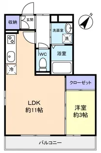 K′SシャンブルVIII【1階】の間取り