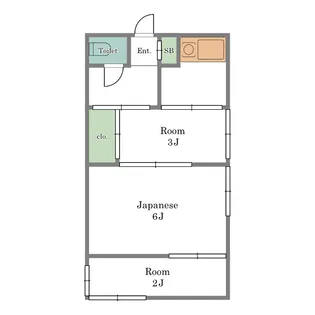 青木荘【2階】の間取り
