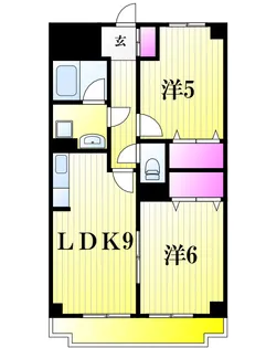 INSURANCE BLDG.II【2階】の間取り