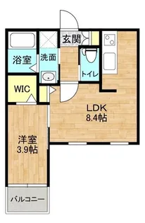 ダイバーシティ本荘【1階】の間取り