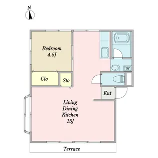 桑川アーバンハイツ【1階】の間取り